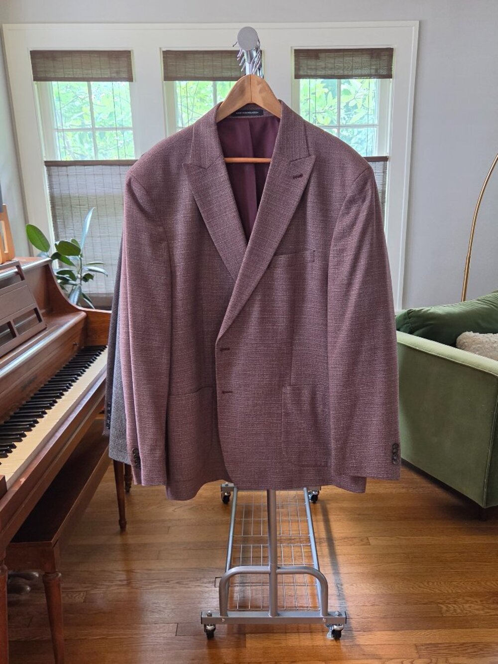 Kenneth Cole Awearness Blazer / Sport Coat - Peak Lapel - Burgundy - 50R